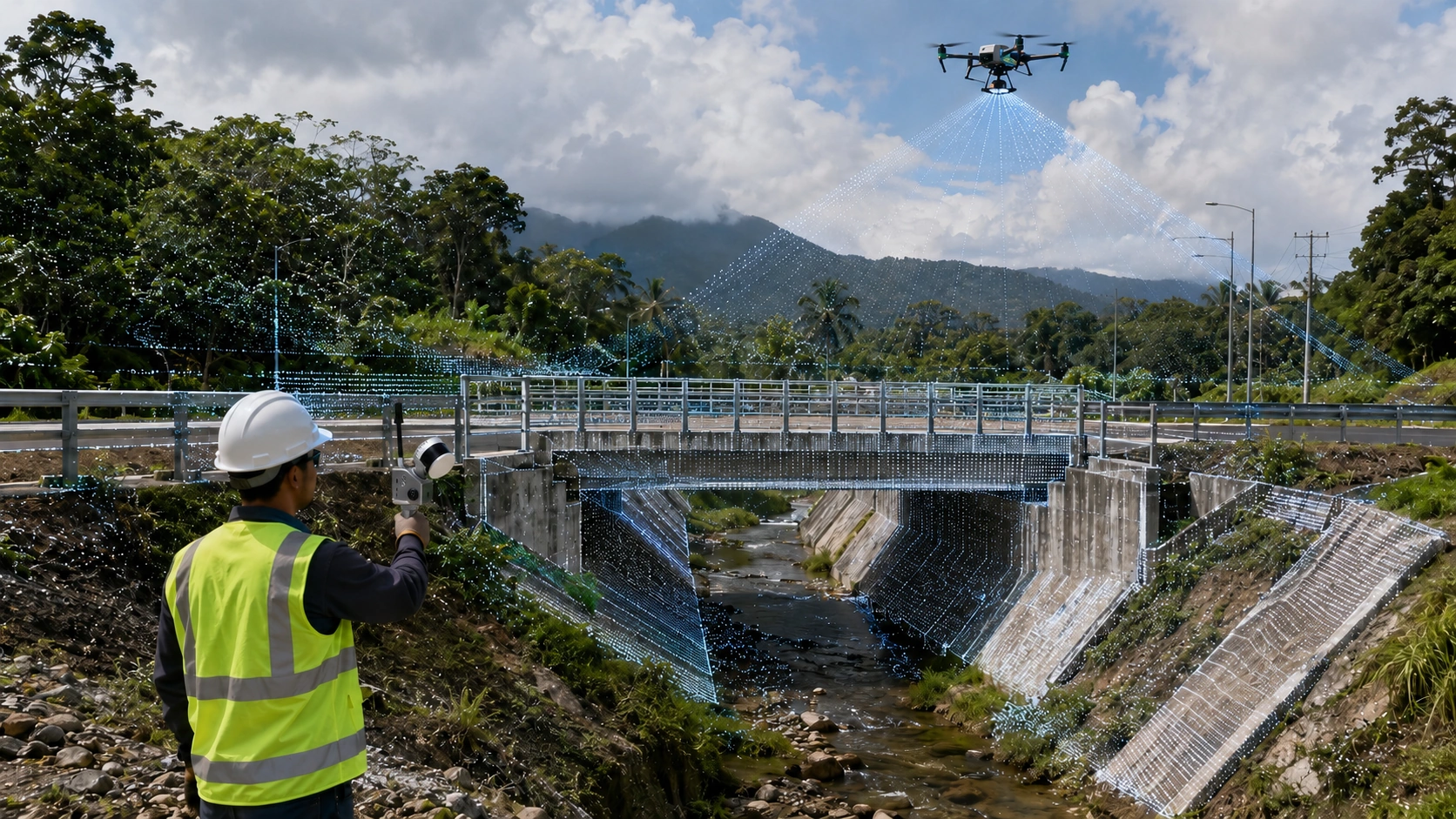 Integración de LiDAR con drones y LiDAR terrestre SLAM para modelos 3D completos