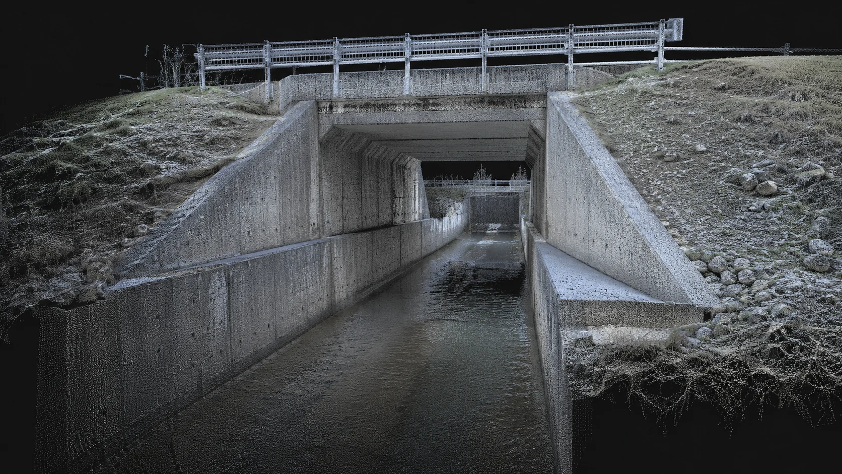 Nube de puntos LiDAR terrestre SLAM para infraestructura y as-built